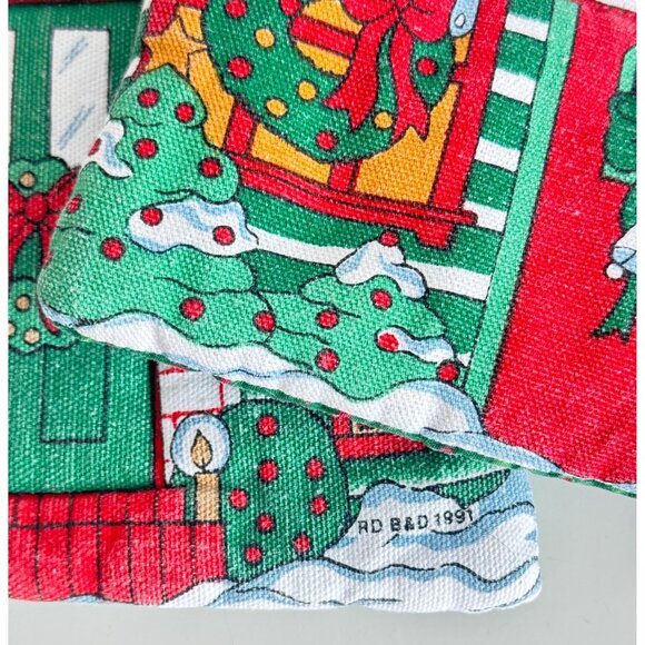 Quilted House Shaped Holiday Pot Holders by RD B&D - Set of 2 - Picture 8 of 10